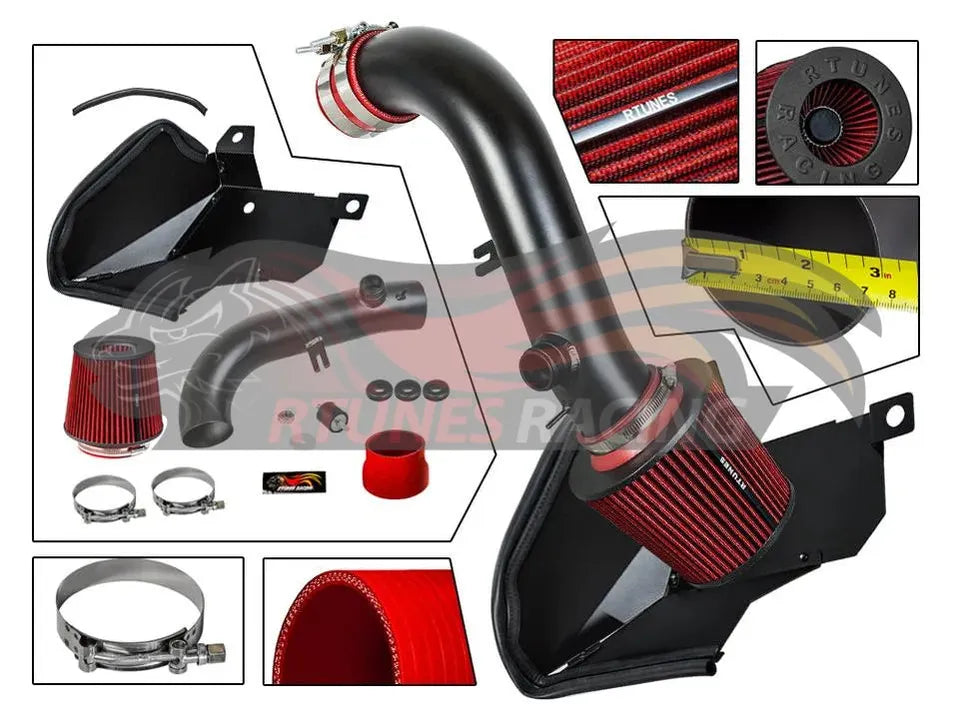 Heat Shield Air Intake Kit For 2015-2020 VW Golf 1.8T, GTI 2.0L, Jetta GLI/Audi A3, Audi A3 Quattro | Rtunes Racing | RHI-VW-01BK