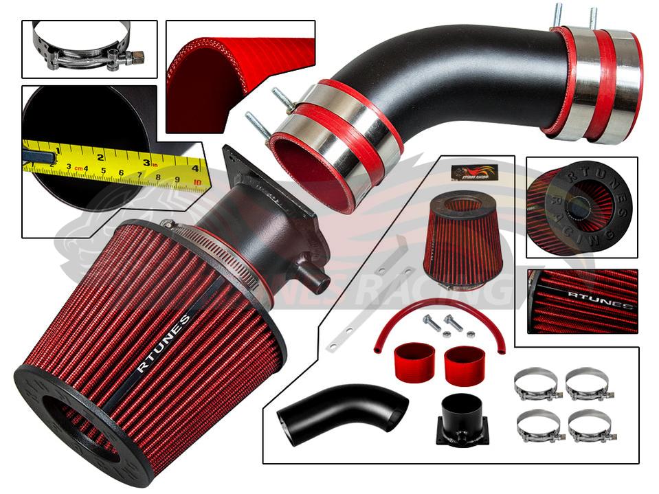 Short Ram Air Intake Kit For 1996-2000 Audi A4, A6 2.8L V6 | Rtunes Racing | RSI-AD-01BK