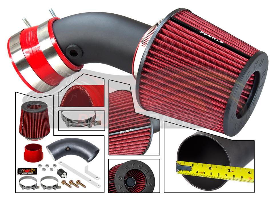 Short Ram Air Intake Kit For 1997-2005 Buick Park Ave, 1997-2005 Regal, 1995-1999 Riviera, 2000-2005 Buick Lesabre 3.8L V6 | Rtunes Racing | RSI-CH-04BK
