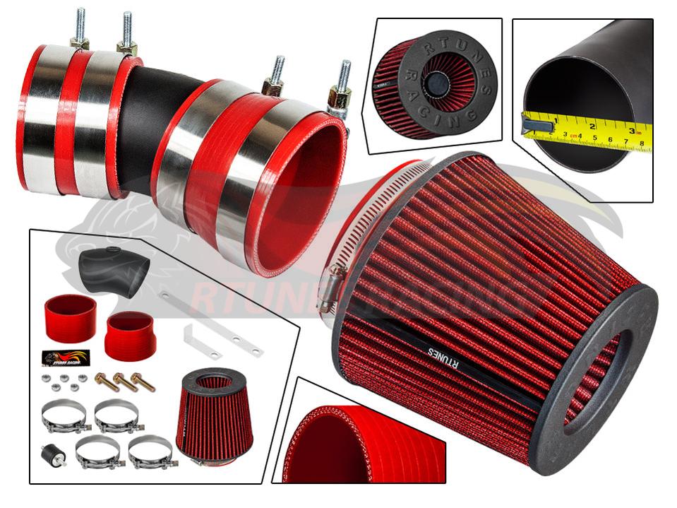 Short Ram Air Intake Kit For 2006-2008 Chevy Impala, Monte Carlo 3.5L/3.9L V6 | Rtunes Racing | RSI-CH-07BK