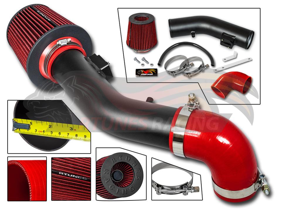 Short Ram Air Intake Kit For Chevrolet 2005-2010 Cobalt/2008-2012 Malibu, 2007-2010 Pontiac G5, 2005-2007 Saturn Ion 1/2/3 2.2L/2.4L I4 | Rtunes Racing | RSI-CH-25BK