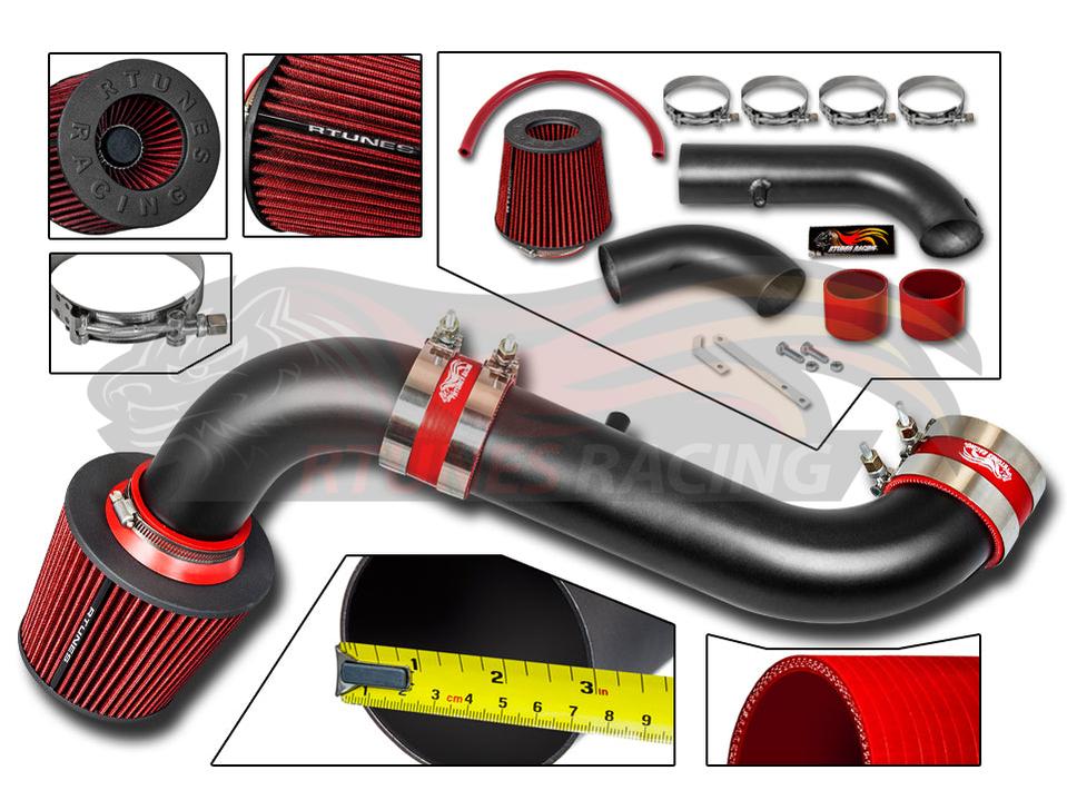 Short Ram Air Intake Kit For 2003-2010 Dodge Dakota 3.7L V6, 4.7L V8 | Rtunes Racing | RSI-DG-05BK