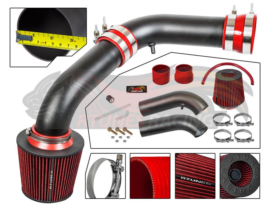 Short Ram Intake For 02-07 Dodge Ram 1500 3.7L V6 4.7L V8/03-07 Ram 1500 2500 3500 5.7L V8 RSI-DG-06BK