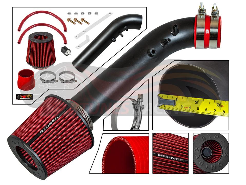 Short Ram Air Intake Kit For 1999-2000 Honda Civic Si 1.6L I4 | Rtunes Racing | RSI-HD-04BK