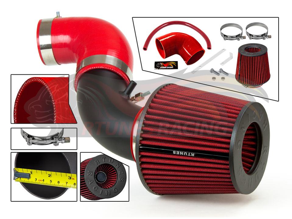 Short Ram Air Intake Kit For 2006-2008 Honda Fit, Jazz 1.5L L4 | Rtunes Racing | RSI-HD-10BK