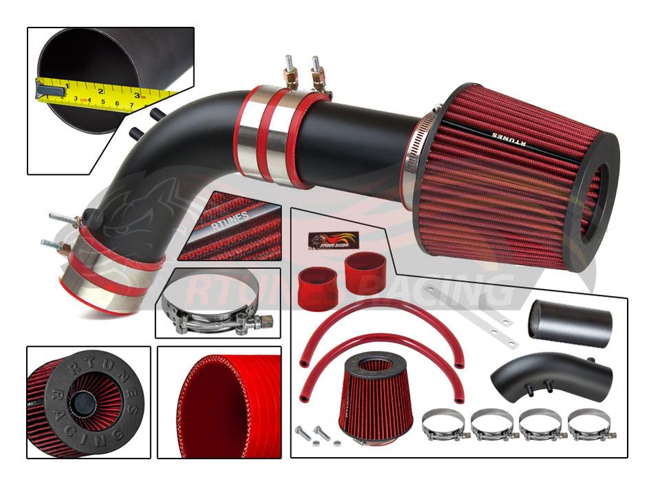 Short Ram Air Intake Kit For 2003-2006 Accord 2.4L Non-Maf/ 2004-2007 TSX 2.4L Non-Maf | Rtunes Racing | RSI-HD-17BK