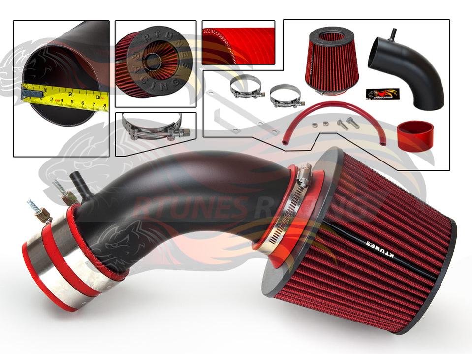 Short Ram Air Intake Kit For 2011-2013 Hyundai Accent 1.6L L4, 2012-2013 Hyundai Veloster 1.6L Gdi Engine, 2011-2013 Hyundai Elantra 1.8L L4 | Rtunes Racing | RSI-HY-06BK