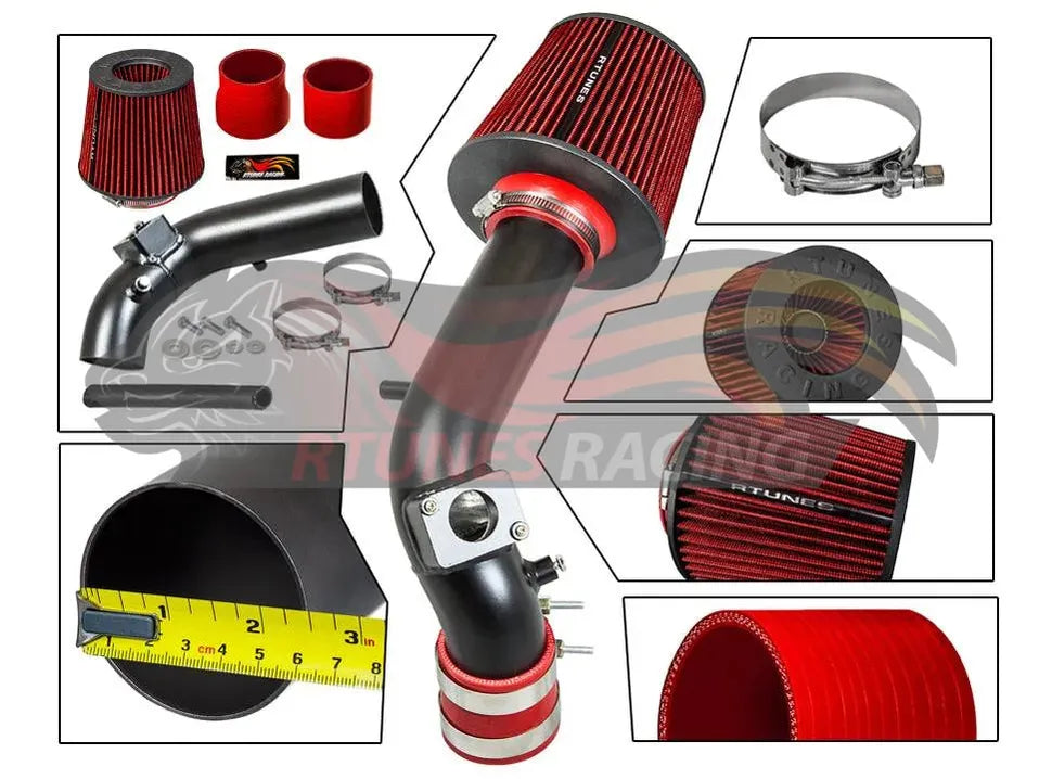 Short Ram Air Intake Kit For 2008-2014 Mitsubishi Lancer 2.0/2.4L | Rtunes Racing | RSI-MT-08BK