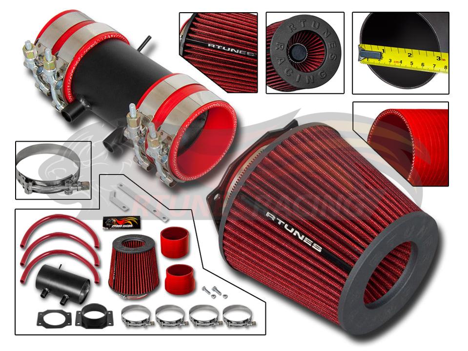 Short Ram Air Intake Kit For 1999-2004 Nissan Xterra/Frontier 3.3L V6 | Rtunes Racing | RSI-NS-07BK