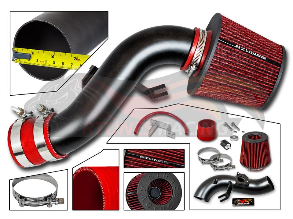 Short Ram Air Intake Kit For 2003-2008 Toyota Matrix Base & XR, 2003-2006 Matrix XRS 1.8L | Rtunes Racing | RSI-TY-03BK