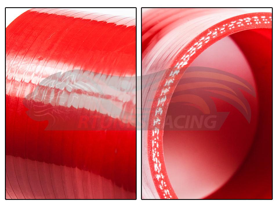 Red Silicone Coupler Hose 3" inch (76mm) with T-Bolt Clamps | Rtunes Racing | SH-SCH76R