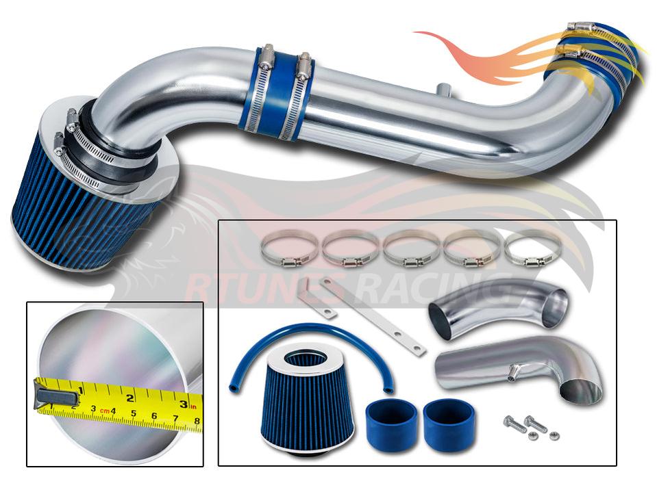 Short Ram Air Intake Kit For 2000-2002 Dodge Durango /Dodge Dakota 3.7L & 4.7L | Rtunes Racing | SI-DG-03BL