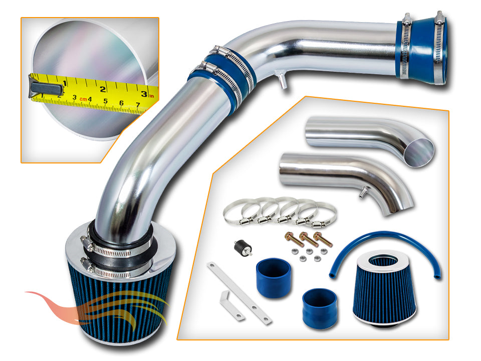 Short Ram Air Intake Kit For 2002-2007 Ram 1500 3.7L & 4.7L /2003-2007 1500/2500/3500 5.7L | Rtunes Racing | SI-DG-06BL
