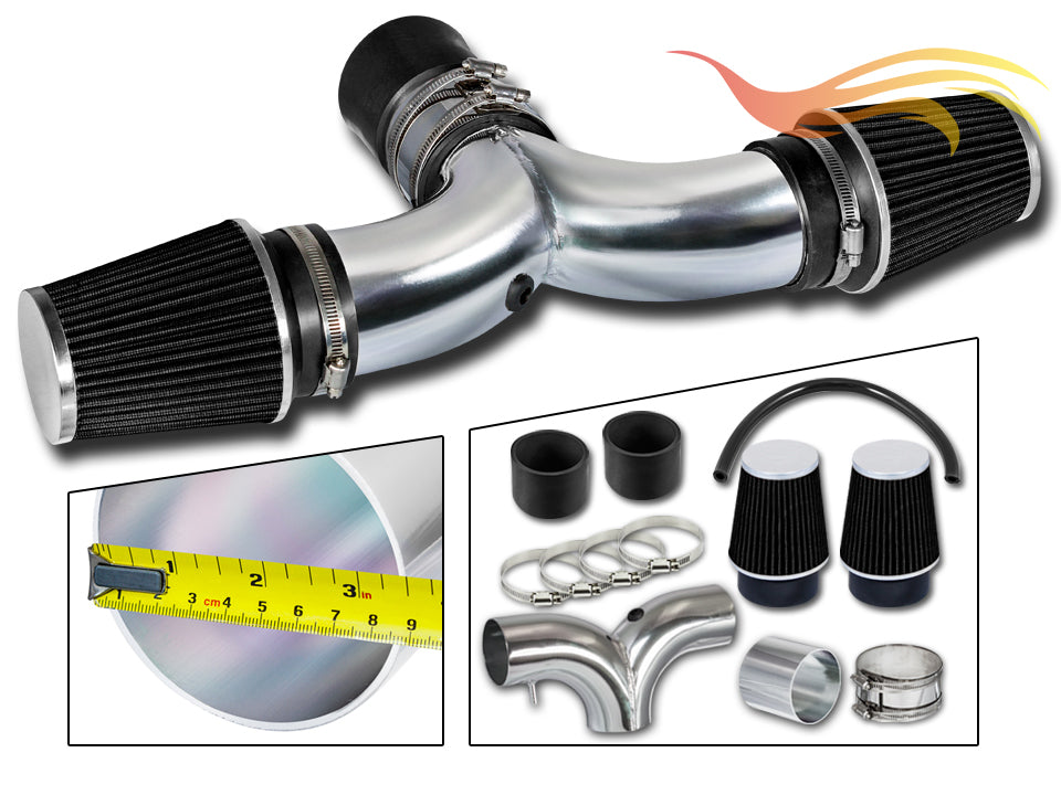 Short Ram Intake For 03-08 Dodge Ram Hemi 5.7L V8 Dual / 04-07 Dodge Durango Hemi 5.7L V8 Dual (With 2 Filters) SI-DG-09CK