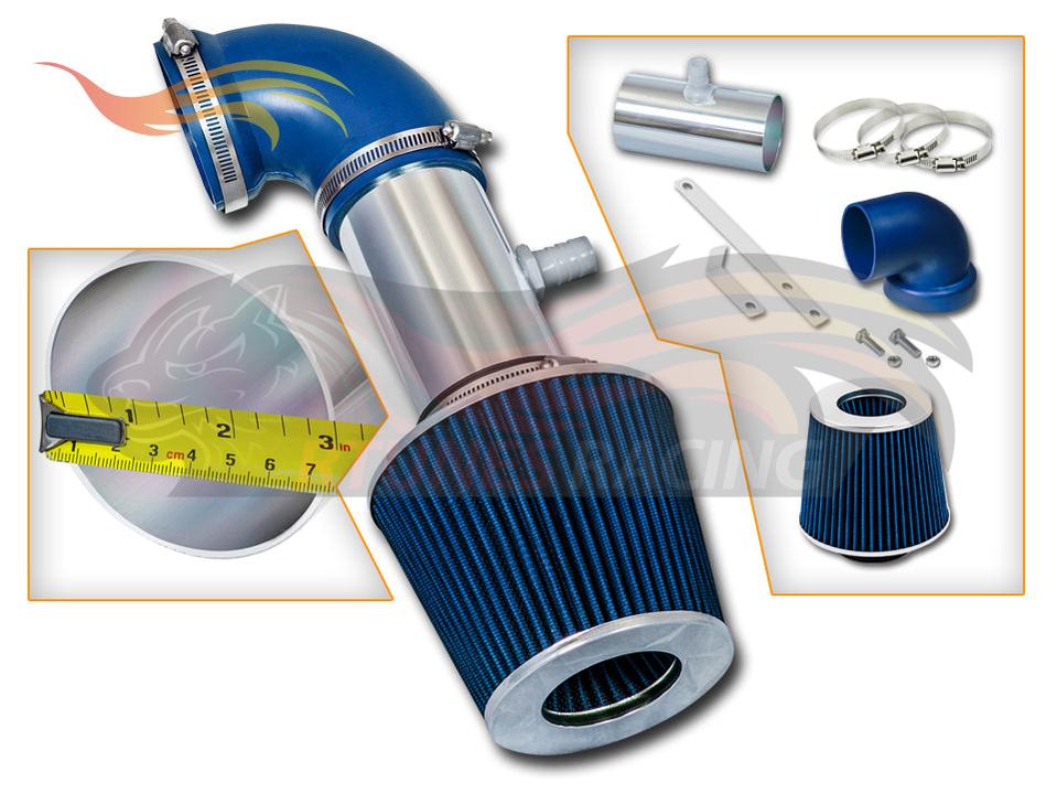 Short Ram Air Intake Kit For 2005-2006 Dodge Sebring 2.7L | Rtunes Racing | SI-DG-12BL