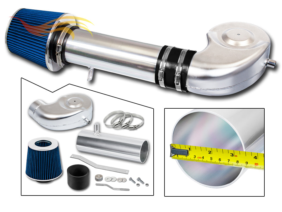 Short Ram Intake For 94-01 Dodge Ram 1500 5.2L/5.9L V8 / 94-02 Dodge Ram 2500 5.9L V8 (With Filter) SI-DG-22BL