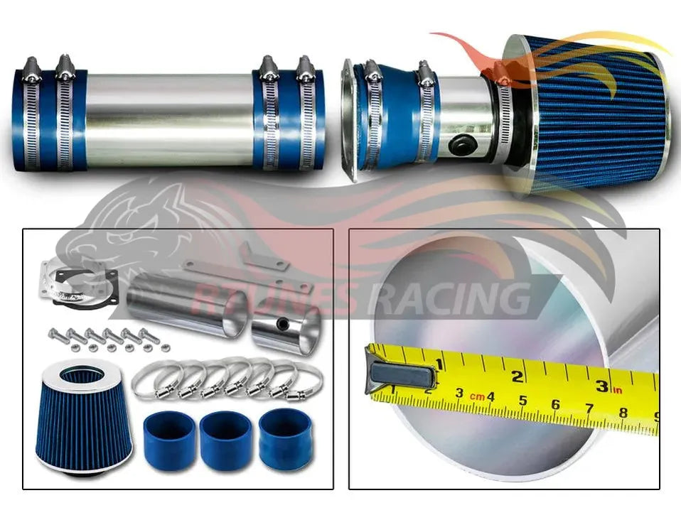 Short Ram Air Intake Kit For 1994-1996 Ford F150, Bronco 5.0L, 5.8L V8 | Rtunes Racing | SI-FD-06BL
