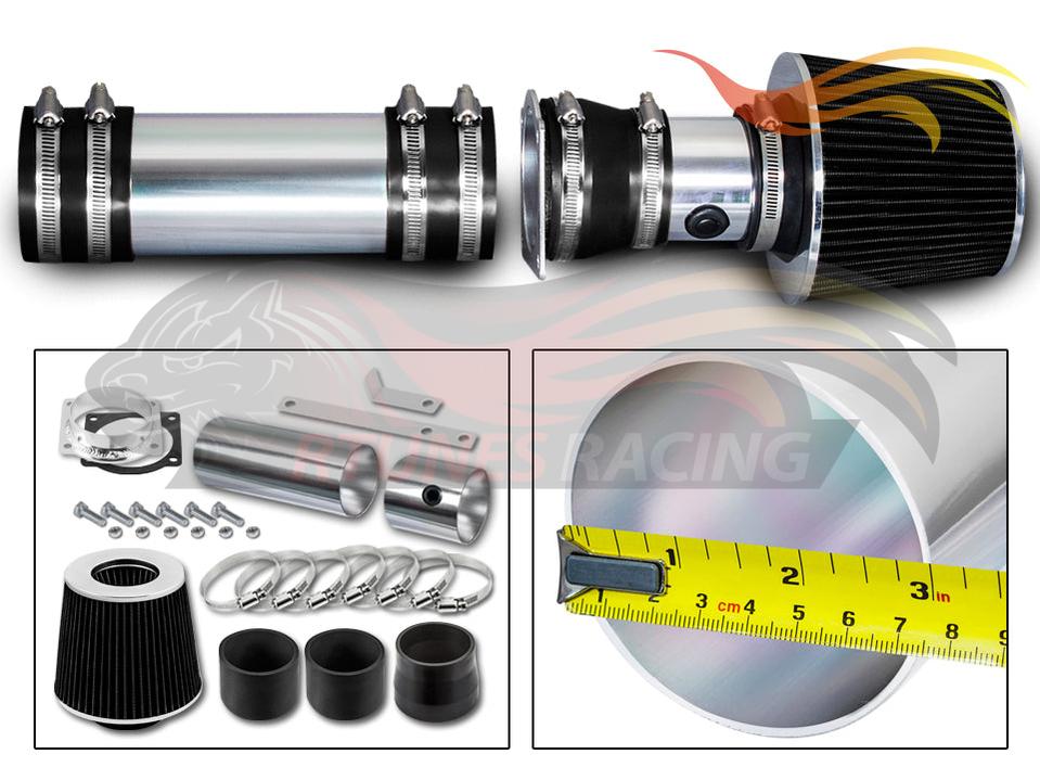 Short Ram Air Intake Kit For 1994-1996 Ford F150, Bronco 5.0L, 5.8L V8 | Rtunes Racing | SI-FD-06CK