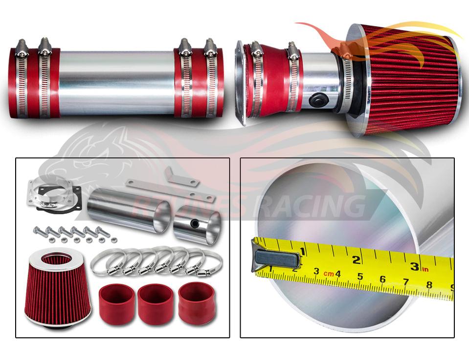 Short Ram Air Intake Kit For 1994-1996 Ford F150, Bronco 5.0L, 5.8L V8 | Rtunes Racing | SI-FD-06RD