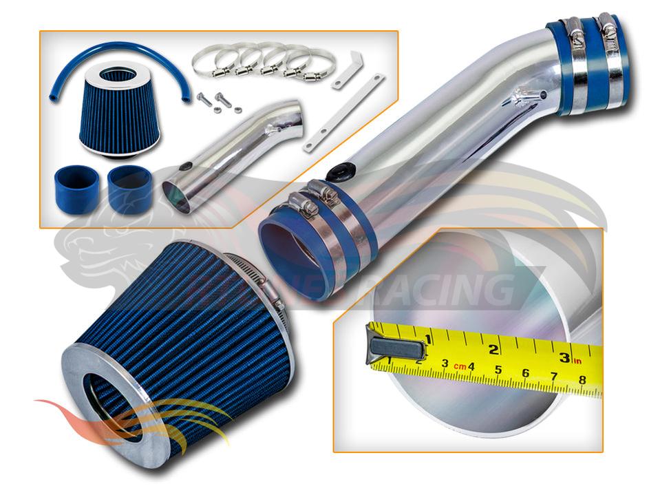 Short Ram Air Intake Kit For 1990-1995 Ford Thunderbird 3.8L V6 Supercharge | Rtunes Racing | SI-FD-15BL