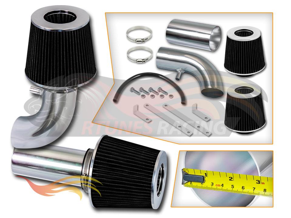 Short Ram Air Intake Kit For 1988-1995 Ford F150/Bronco 5.0/5.8 V8 (Without Maf Sensor) | Rtunes Racing | SI-FD-18CK