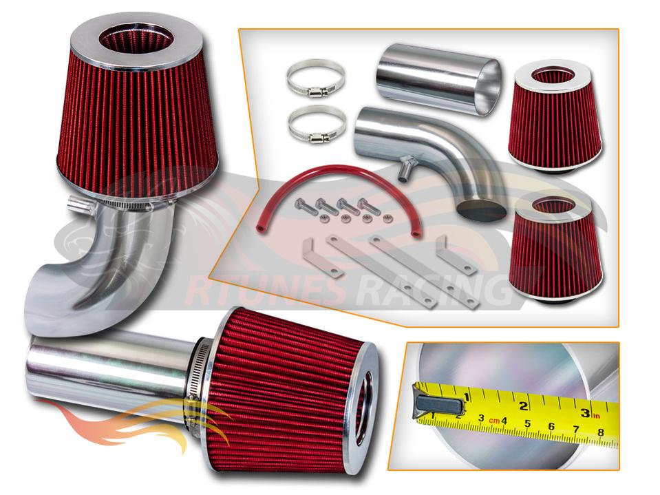 Short Ram Air Intake Kit For 1988-1995 Ford F150/Bronco 5.0/5.8 V8 (Without Maf Sensor) | Rtunes Racing | SI-FD-18RD