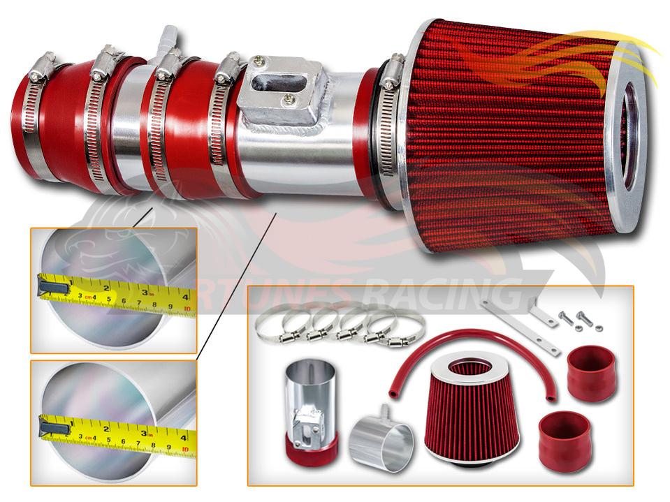 Short Ram Air Intake Kit For 2008-2012 Honda Accord, 2010-2012 Crosstour, 2007-2014 Acura TL 3.5L, 10 Acura TL 3.7L V6 | Rtunes Racing | SI-HD-18RD
