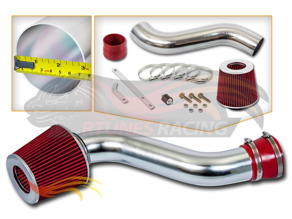 Short Ram Air Intake Kit For 1997-2004 Jeep Wrangler L4 2.5L | Rtunes Racing | SI-JP-04RD
