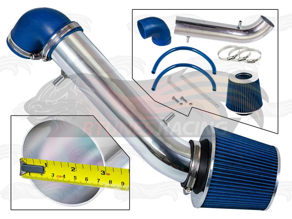 Short Ram Air Intake Kit For 1991-1995 Jeep Wrangler 2.5L L4, 4.0L V6 | Rtunes Racing | SI-JP-10BL
