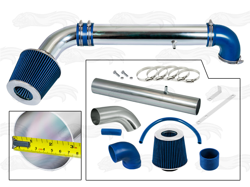 Short Ram Intake For 97-06 Jeep Wrangler 2.5L L4 / 4.0L V6 SI-JP-11BL