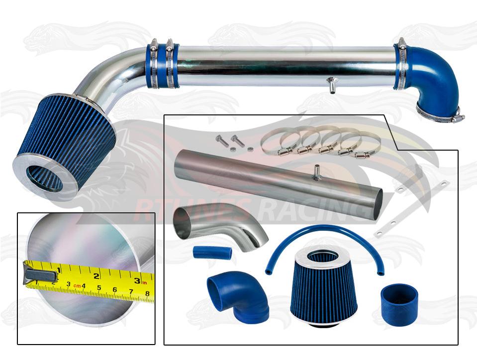 Short Ram Air Intake Kit For 1997-2006 Jeep Wrangler 2.5L L4, 4.0L V6 | Rtunes Racing | SI-JP-11BL