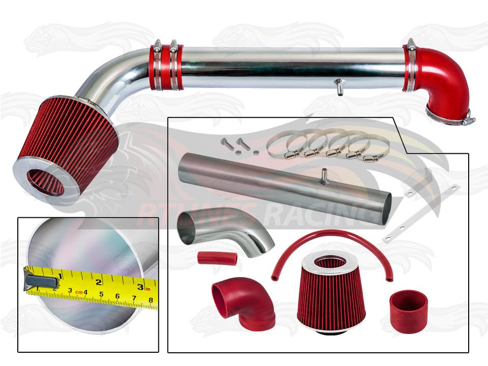 Short Ram Air Intake Kit For 1997-2006 Jeep Wrangler 2.5L L4, 4.0L V6 | Rtunes Racing | SI-JP-11RD