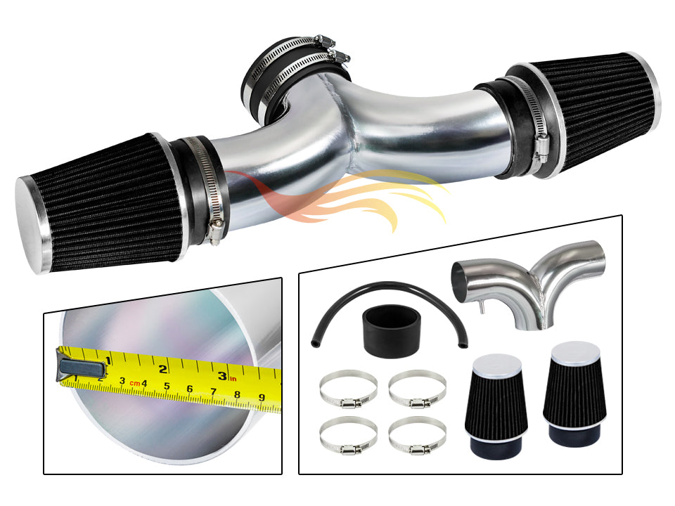 Short Ram Intake For 05-10 Jeep Grand Cherokee 5.7L V8 / 06-10 Jeep Grand Cherokee 6.1L SRT8 V8 / 06-10 Commander 5.7L V8 Dual (With 2 Filters) SI-JP-13CK