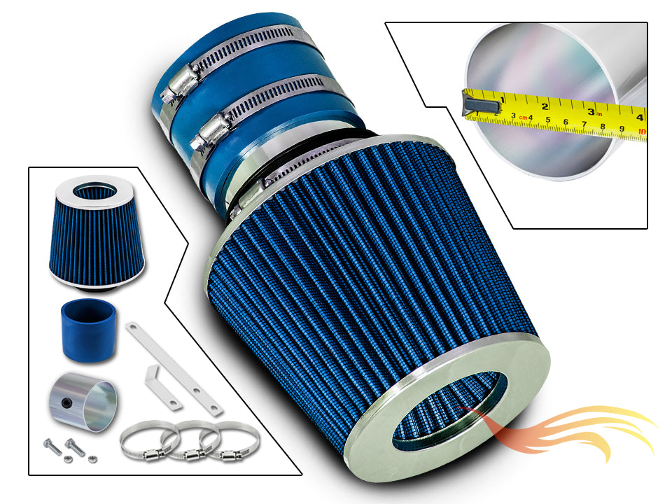 Short Ram Intake For 96-01 Kia Sephia 1.6L 1.8L L4 / 02-05 Sedona LX EX 3.5L V6 / 01-06 Optima 2.4L I4 2.5L 2.7L V6 SI-KA-02BL