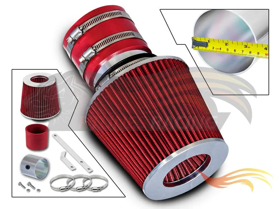 Short Ram Air Intake Kit For 1996-2001 Kia Sephia 1.6L 1.8L L4, 2002-2005 Sedona LX EX 3.5L V6, 2001-2006 Optima 2.4L I4 2.5L 2.7L V6 | Rtunes Racing | SI-KA-02RD