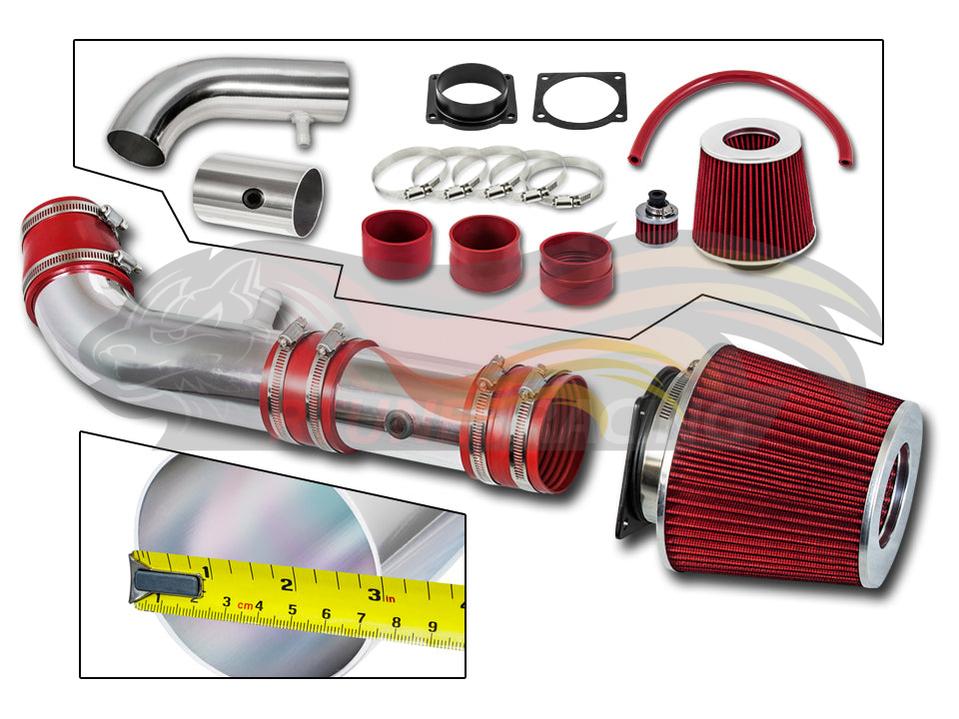 Short Ram Air Intake Kit For 2000-2002 Lincoln Ls 3.0L V6 | Rtunes Racing | SI-LC-01RD