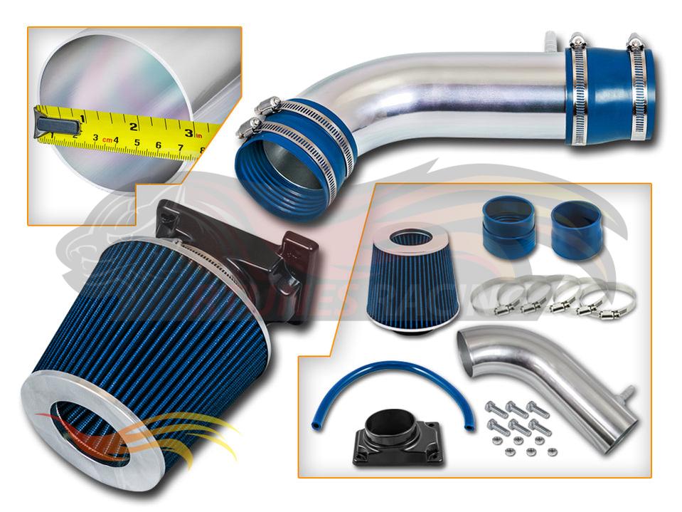 Short Ram Air Intake Kit For 1992-2003 Mitsubishi Montero, Sport 3.0L V6 | Rtunes Racing | SI-MT-09BL