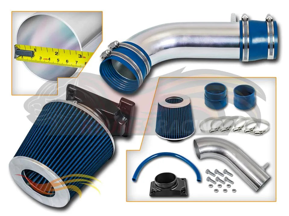 Short Ram Air Intake Kit For 1992-2003 Mitsubishi Montero, Sport 3.0L V6 | Rtunes Racing | SI-MT-09BL