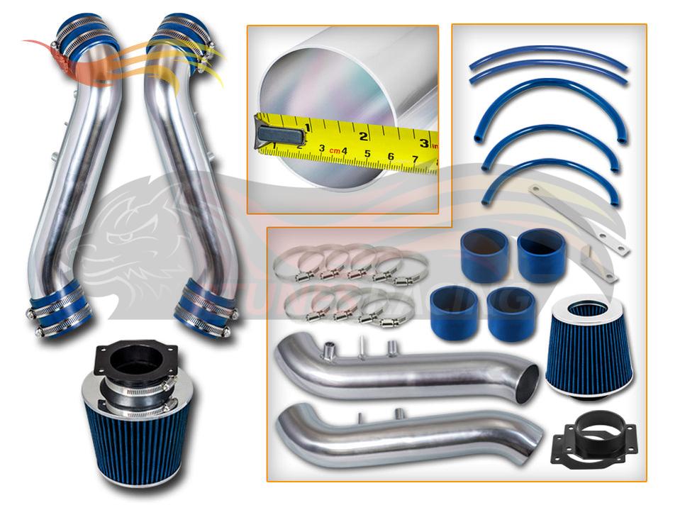 Short Ram Air Intake Kit For 1990-1996 Nissan 300Zx 3.0L V6 N/A (With Filter) | Rtunes Racing | SI-NS-05BL