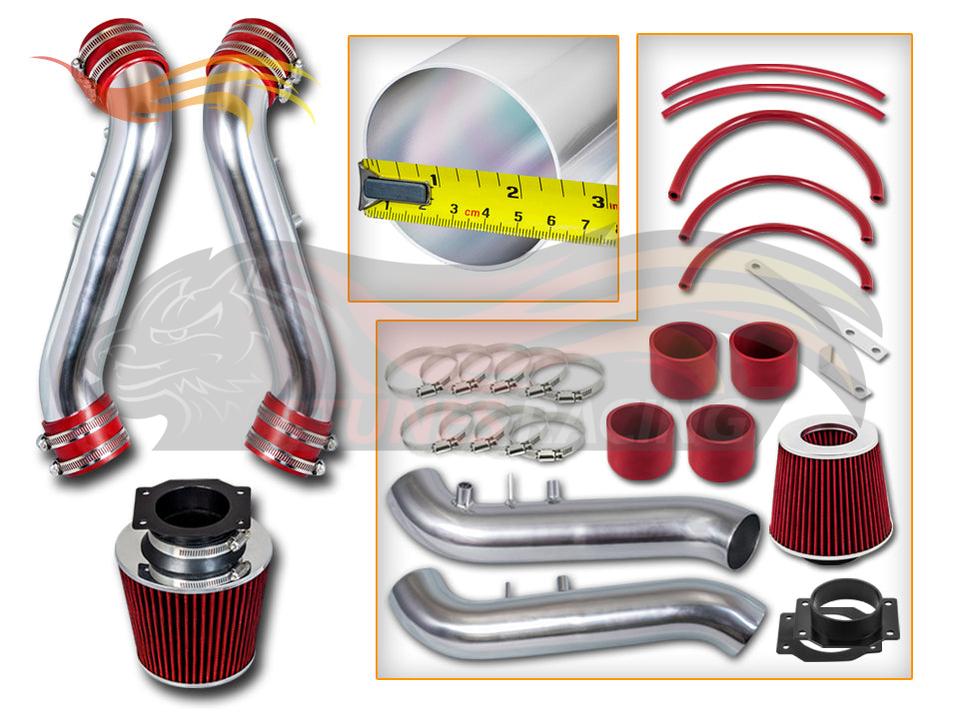Short Ram Air Intake Kit For 1990-1996 Nissan 300Zx 3.0L V6 N/A (With Filter) | Rtunes Racing | SI-NS-05RD