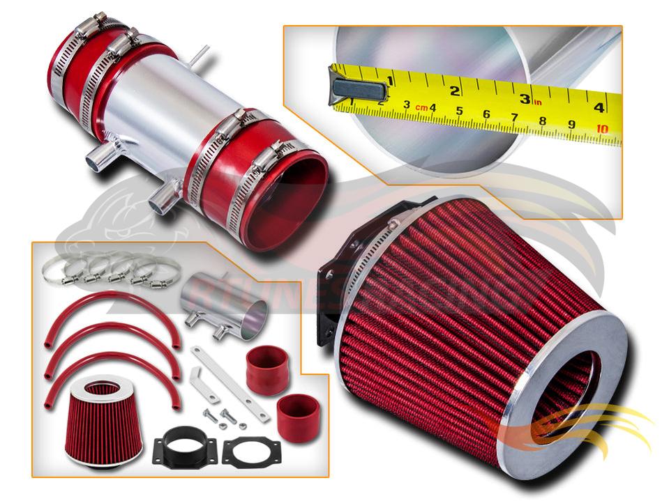 Short Ram Air Intake Kit For 1999-2004 Nissan Frontier, Xterra V6 & Supercharged | Rtunes Racing | SI-NS-07RD