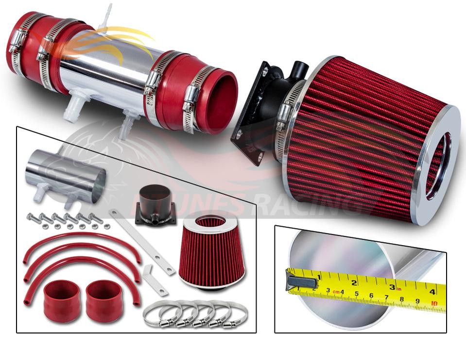 Short Ram Air Intake Kit For 1991-1995 Nissan Pathfinder, Pickup 3.0L V6 XE SE | Rtunes Racing | SI-NS-08RD
