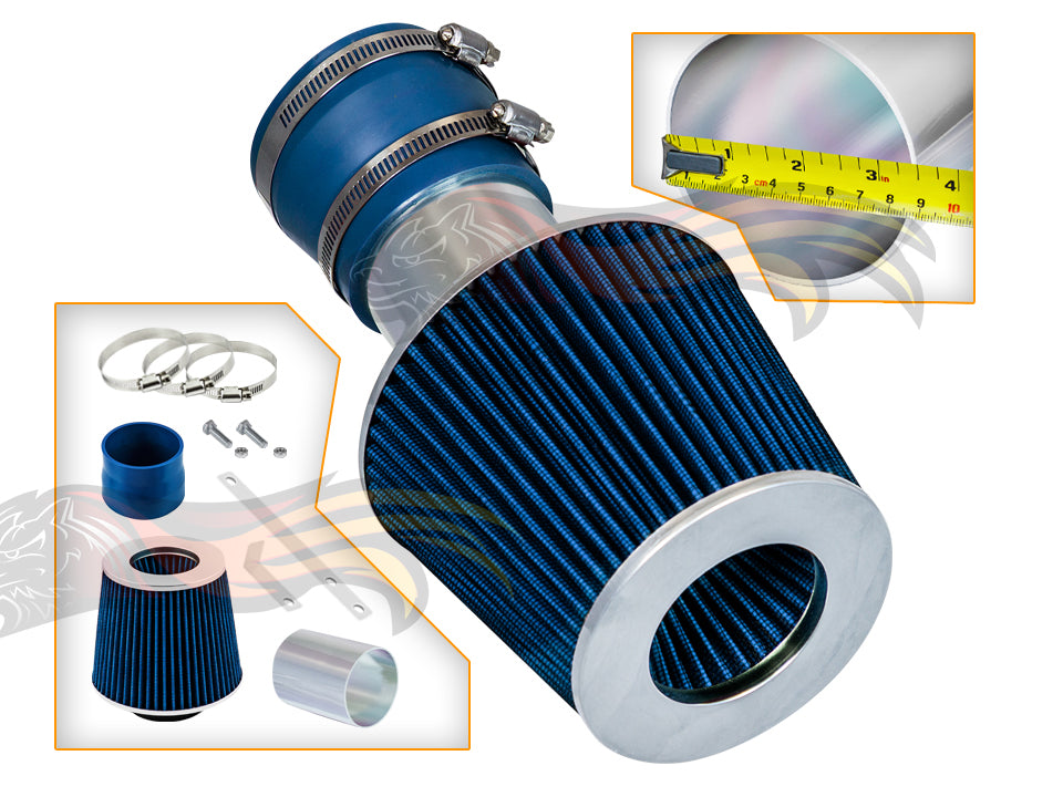 Short Ram Intake For 04-07 Pontiac Grand Prix 3.8L V6 (Supercharged Or Nonsupercharged) SI-PT-01BL
