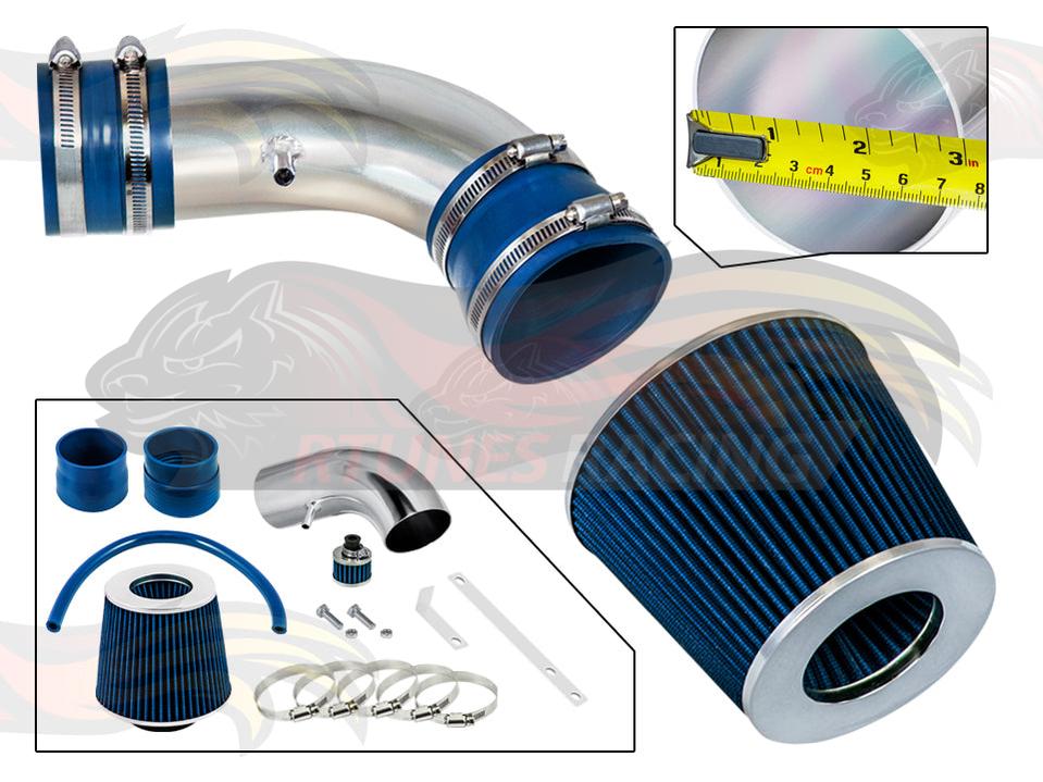 Short Ram Air Intake Kit For 2004-2007 Pontiac Grand Prix 5.3L V8 | Rtunes Racing | SI-PT-02BL