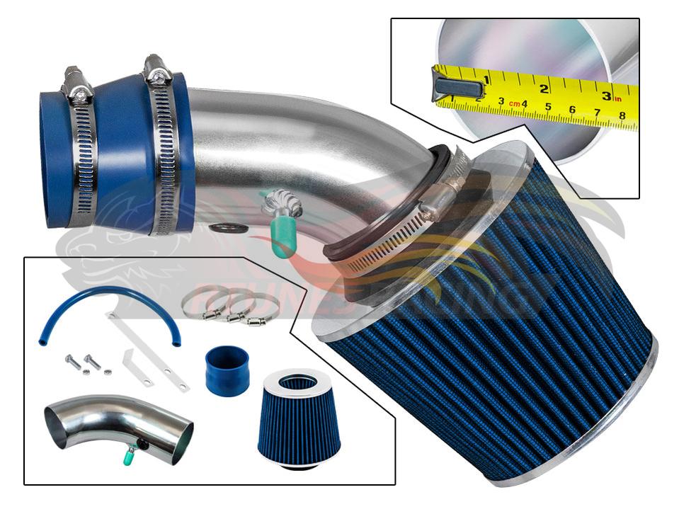 Short Ram Air Intake Kit For 1990-1997 Toyota Corolla 1.8L I4 | Rtunes Racing | SI-TY-01BL
