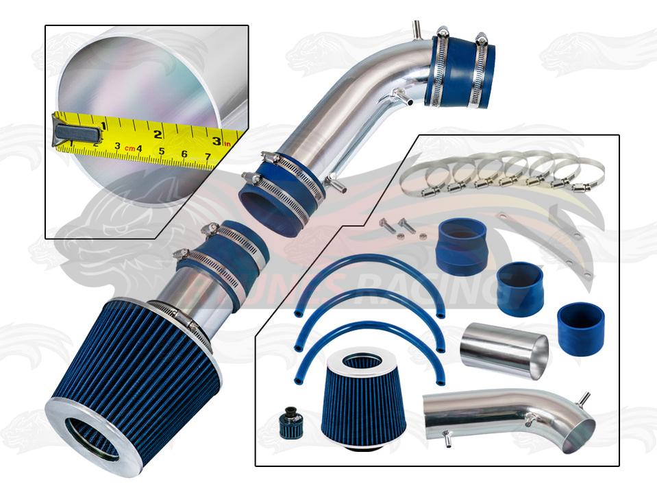 Short Ram Air Intake Kit For 1996-1998 Toyota 4Runner, 1995-1998 T100, Tacoma 3.4L V6 | Rtunes Racing | SI-TY-13BL