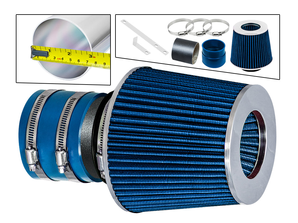 Short Ram Air Intake Kit For 1997-2003 Malibu 3.1L, 1999-2004 Alero 3.4L, 1999-2005 Grand Am 3.4L V6 | Rtunes Racing | WSI-CH-35BLB