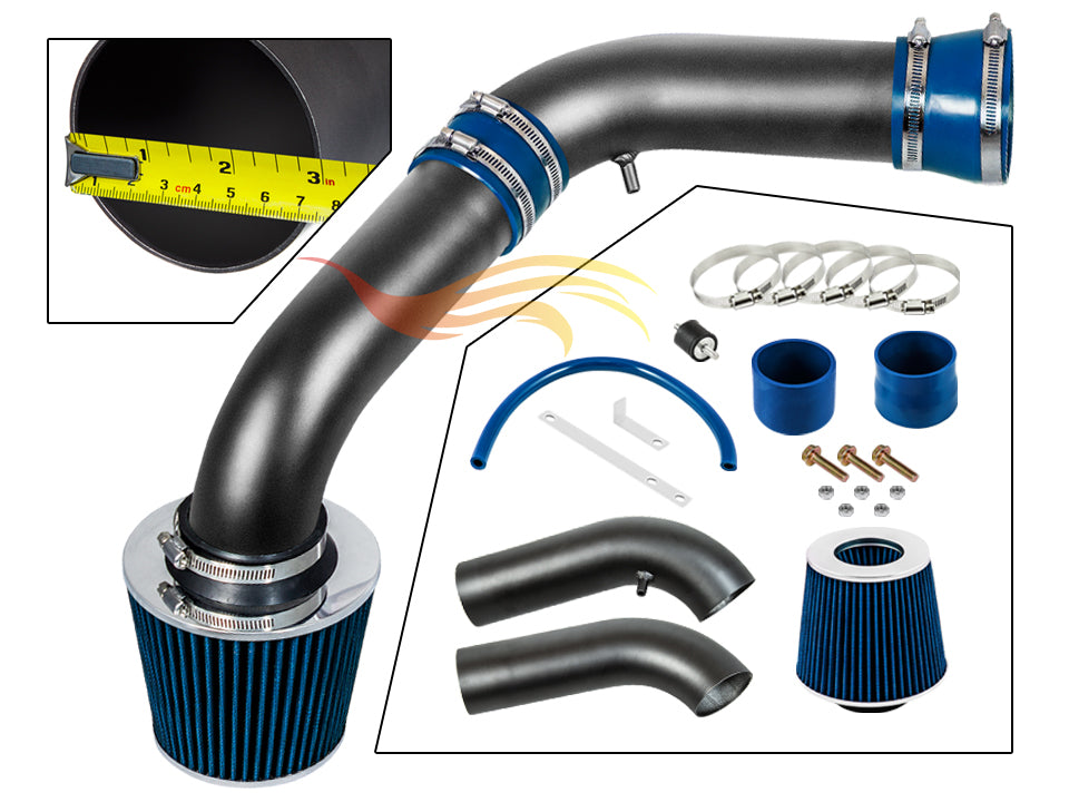 Short Ram Air Intake Kit For 2002-2007 Ram 1500 3.7L & 4.7L /2003-2007 1500/2500/3500 5.7L | Rtunes Racing | WSI-DG-06BLB