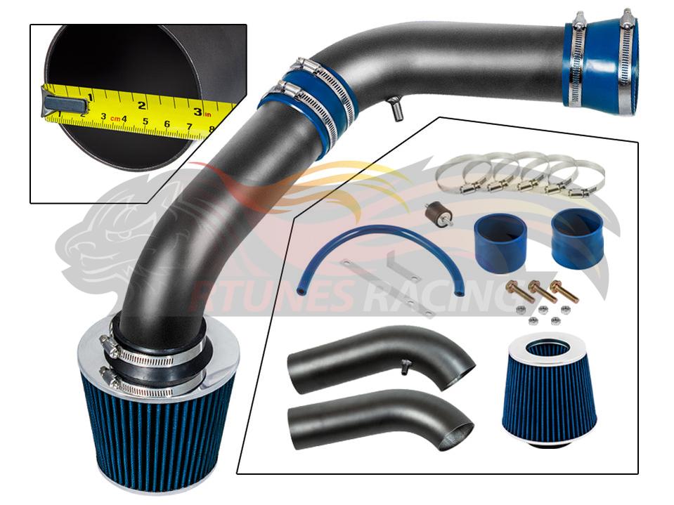Short Ram Air Intake Kit For 2002-2007 Ram 1500 3.7L & 4.7L /2003-2007 1500/2500/3500 5.7L | Rtunes Racing | WSI-DG-06BLB