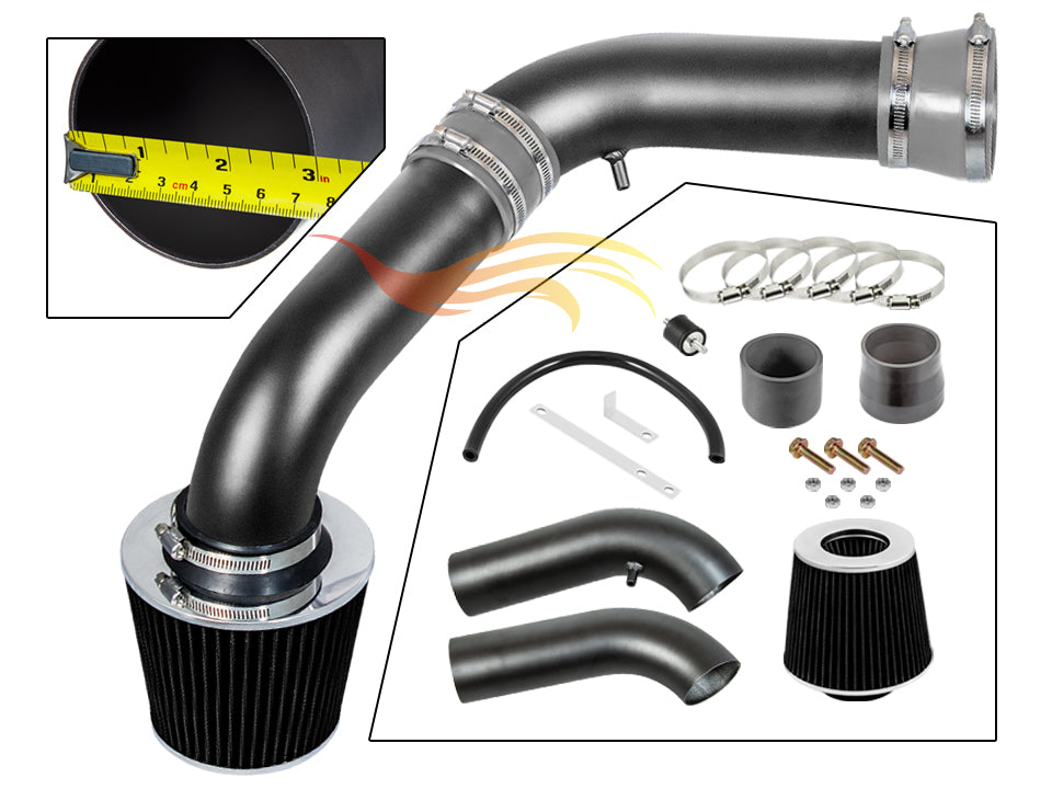 Short Ram Air Intake Kit For 2002-2007 Ram 1500 3.7L & 4.7L /2003-2007 1500/2500/3500 5.7L | Rtunes Racing | WSI-DG-06GYB